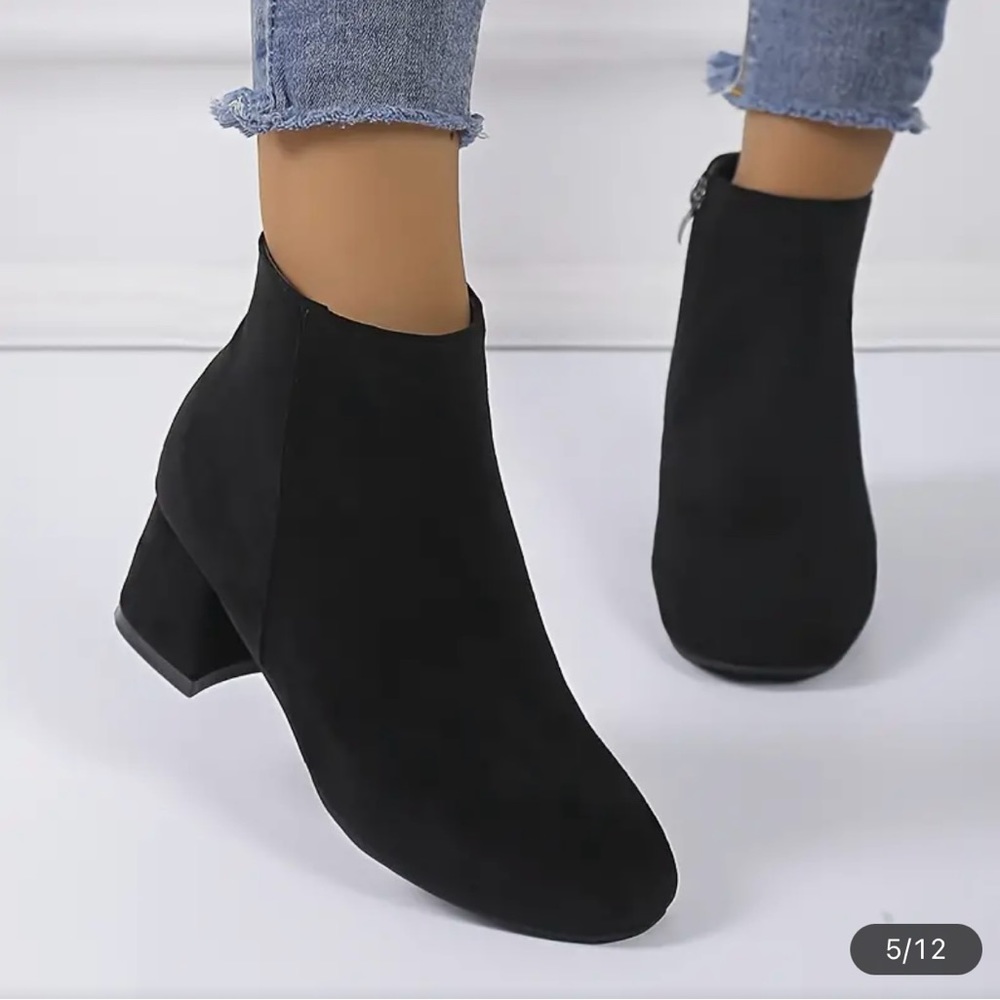 Black Heel Ankle Boots